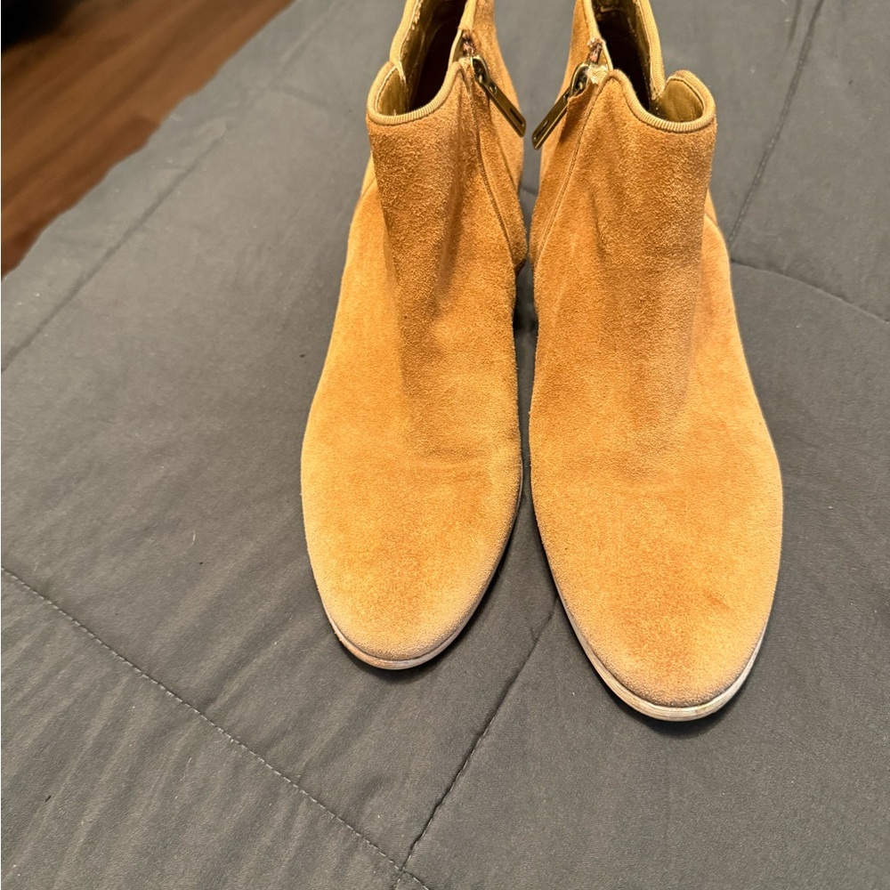 Sam Edelman Camel Suede Ankle Booties